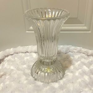 PartyLite Vienna Waltz Crystal Vase & Candle Holder - Like New